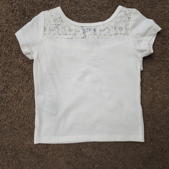 Vintage DKNY Ivory Lace & Ruffle Top, Kid's 2T - Picture 6 of 8